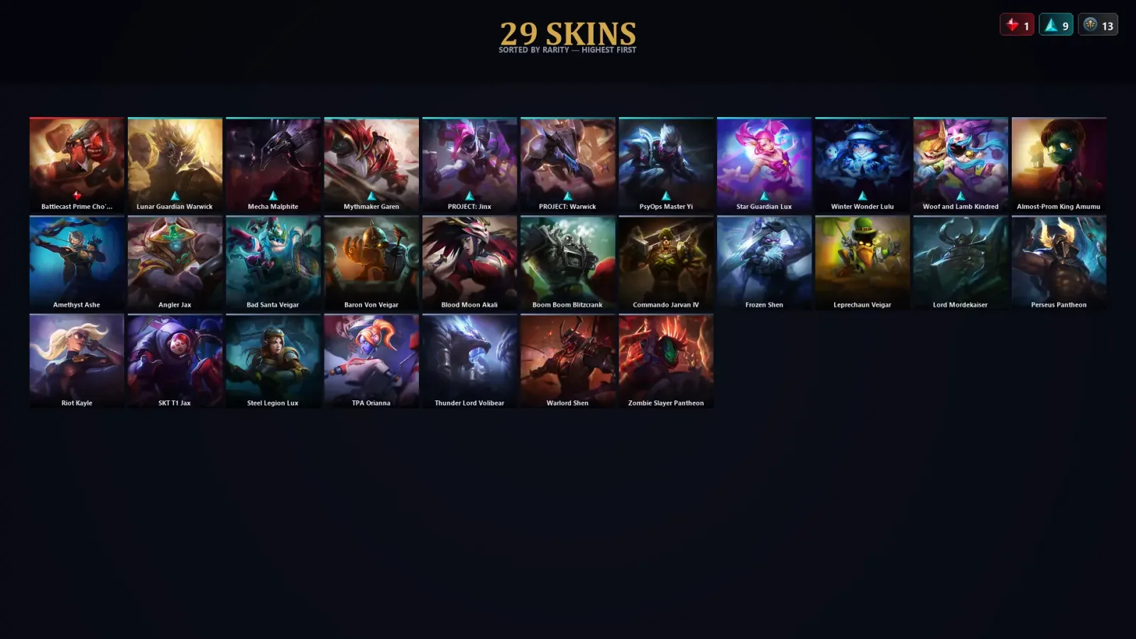[LoL] | TR | Level 154 | Bronze IV | 117 Champions | 29 Skins | 18,604 BE — LoL account