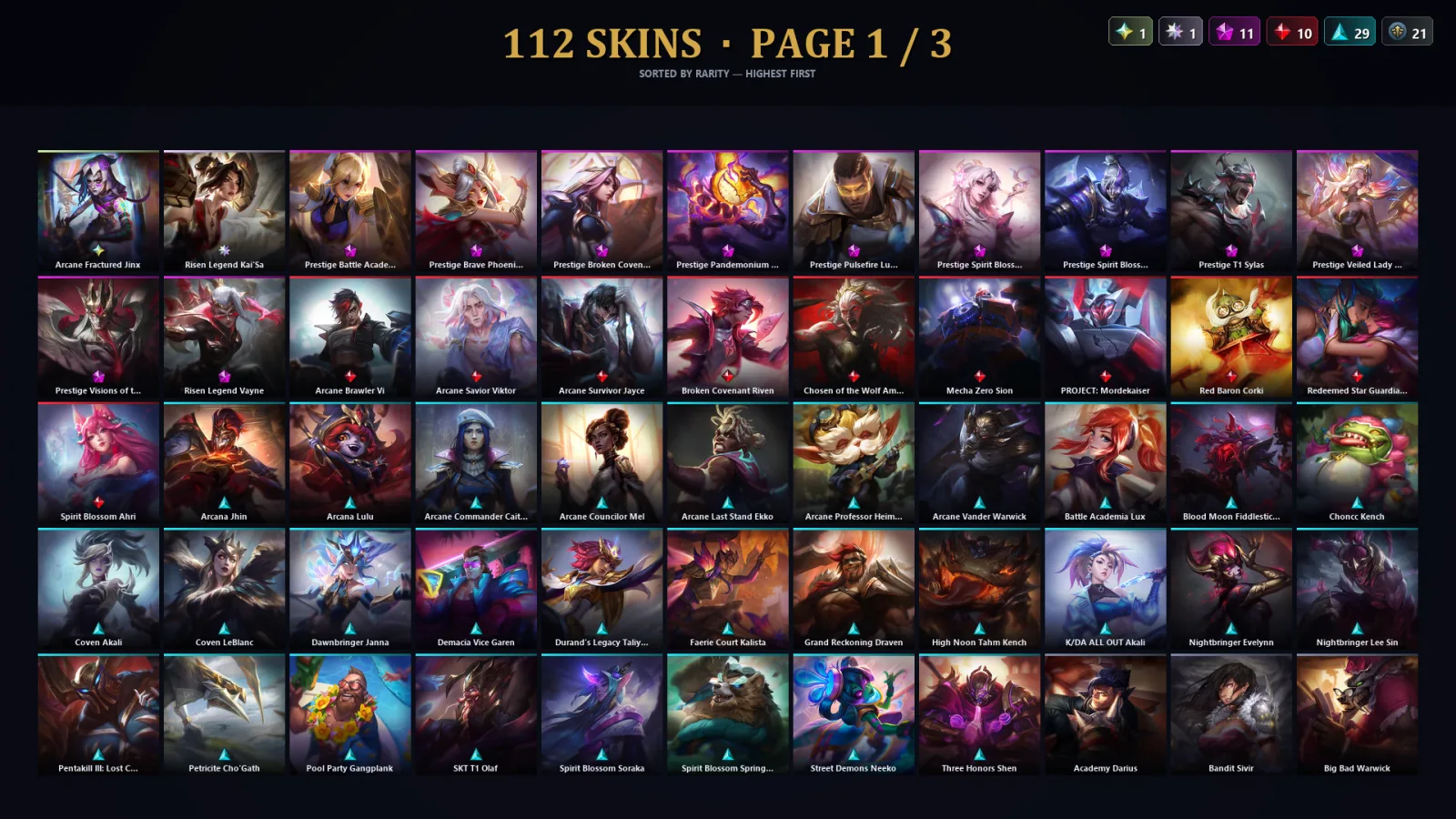 [LoL] | TR | Level 98 | Silver IV | 173 Champions | 112 Skins | 14,682 BE