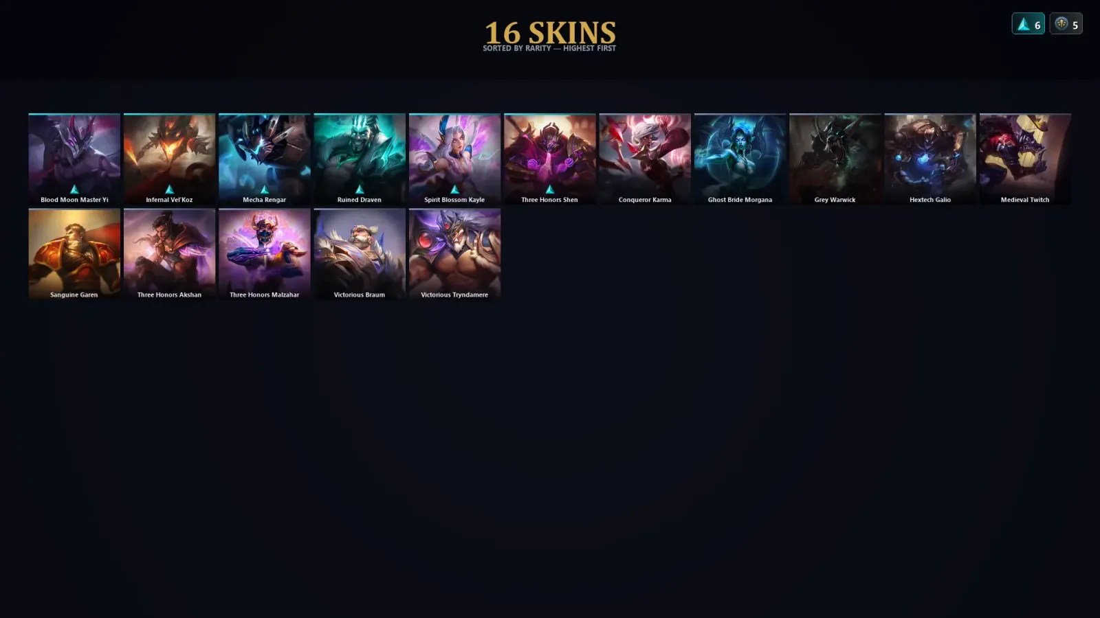 [LoL] | TR | Level 30 | Master | 83 Champions | 16 Skins — LoL account