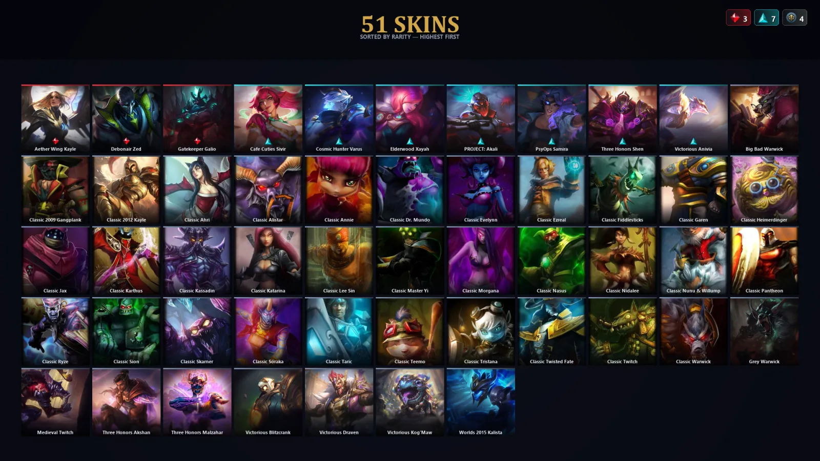[LoL] | TR | Level 57 | Platinum I | 78 Champions | 19 Skins
