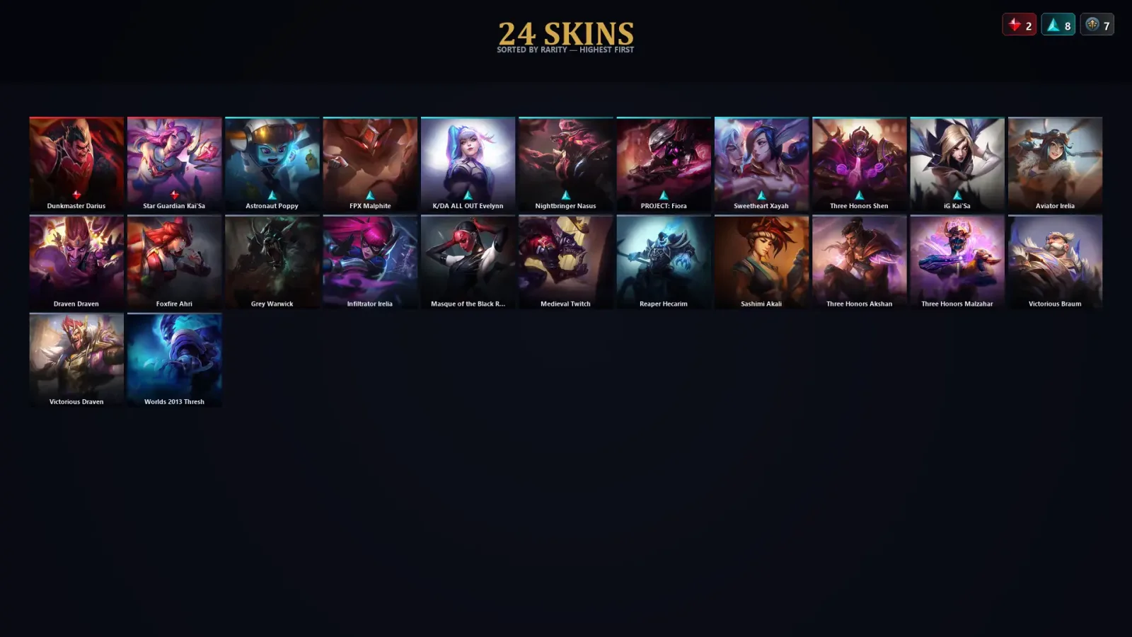 [LoL] | TR | Level 69 | Platinum III | 139 Champions | 24 Skins — LoL account