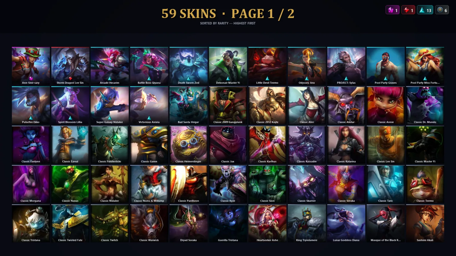 [LoL] | EUW | Level 73 | 91 Champions | 27 Skins | 16,666 BE
