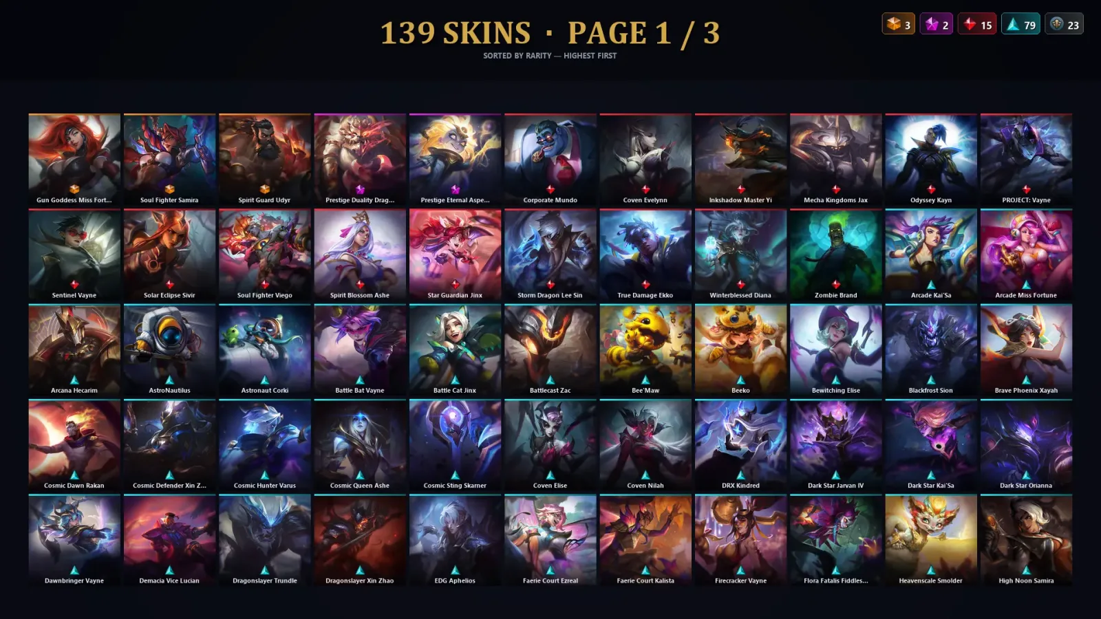 [LoL] | EUW | Level 167 | 162 Champions | 139 Skins — LoL account