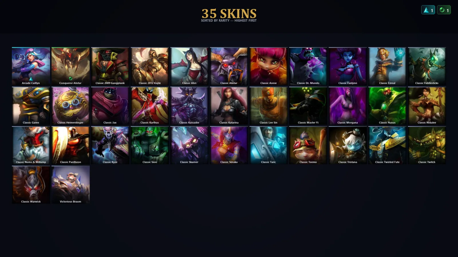 [LoL] | TR | Level 44 | Gold III | 60 Champions | 3 Skins | 12,327 BE