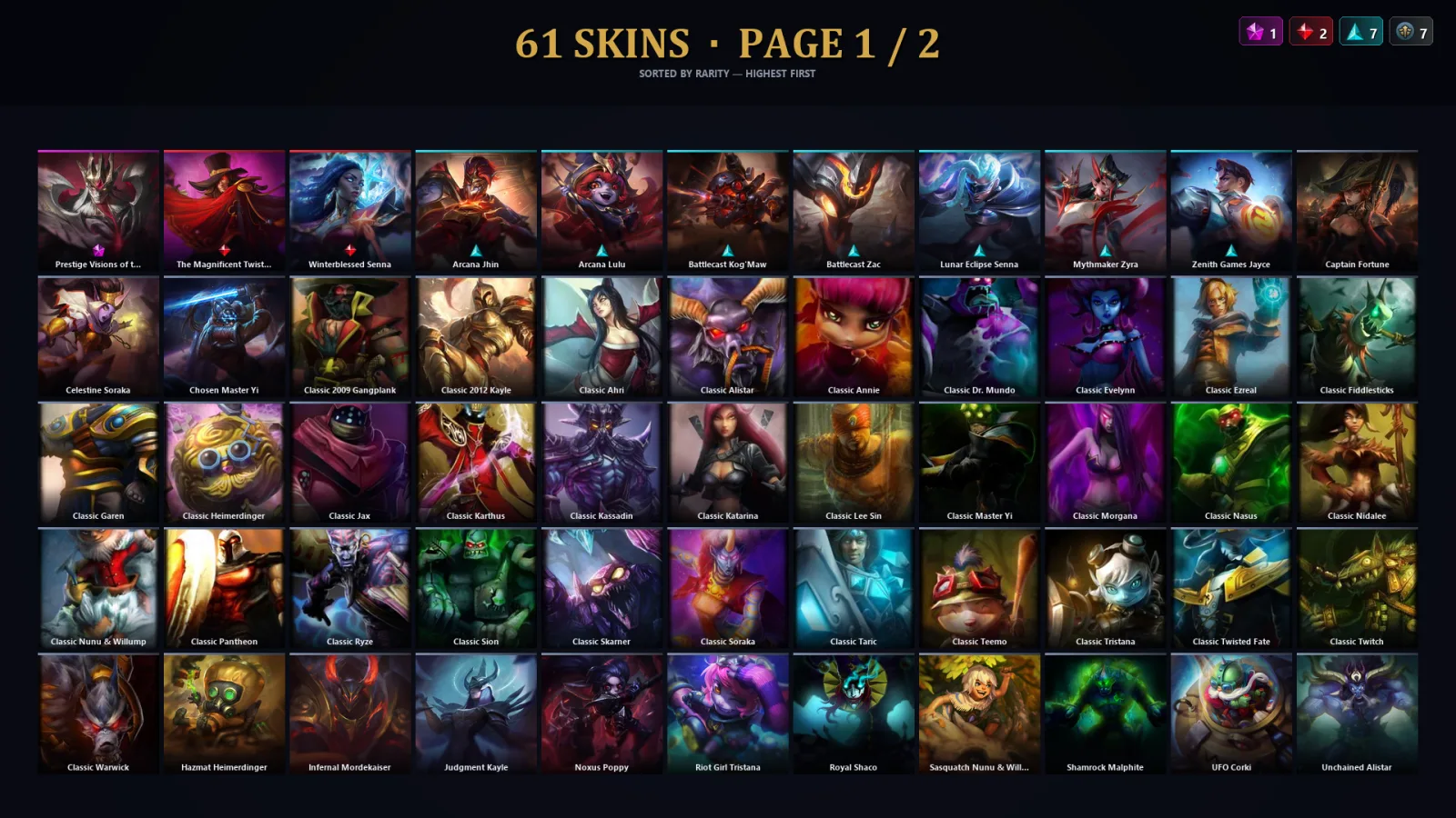 [LoL] | TR | Level 62 | Diamond I | 134 Champions | 29 Skins | 39,655 BE