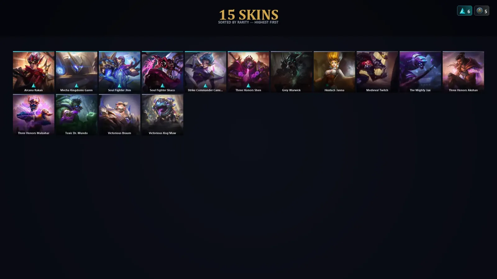 [LoL] | EUW | Level 56 | Emerald IV | 61 Champions | 15 Skins | 31,636 BE — LoL account