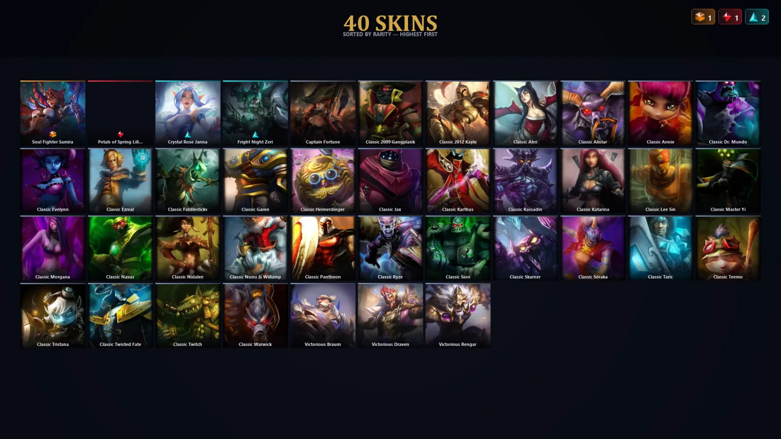 [LoL] | TR | Level 51 | Emerald I | 79 Champions | 40 Skins | 22,927 BE