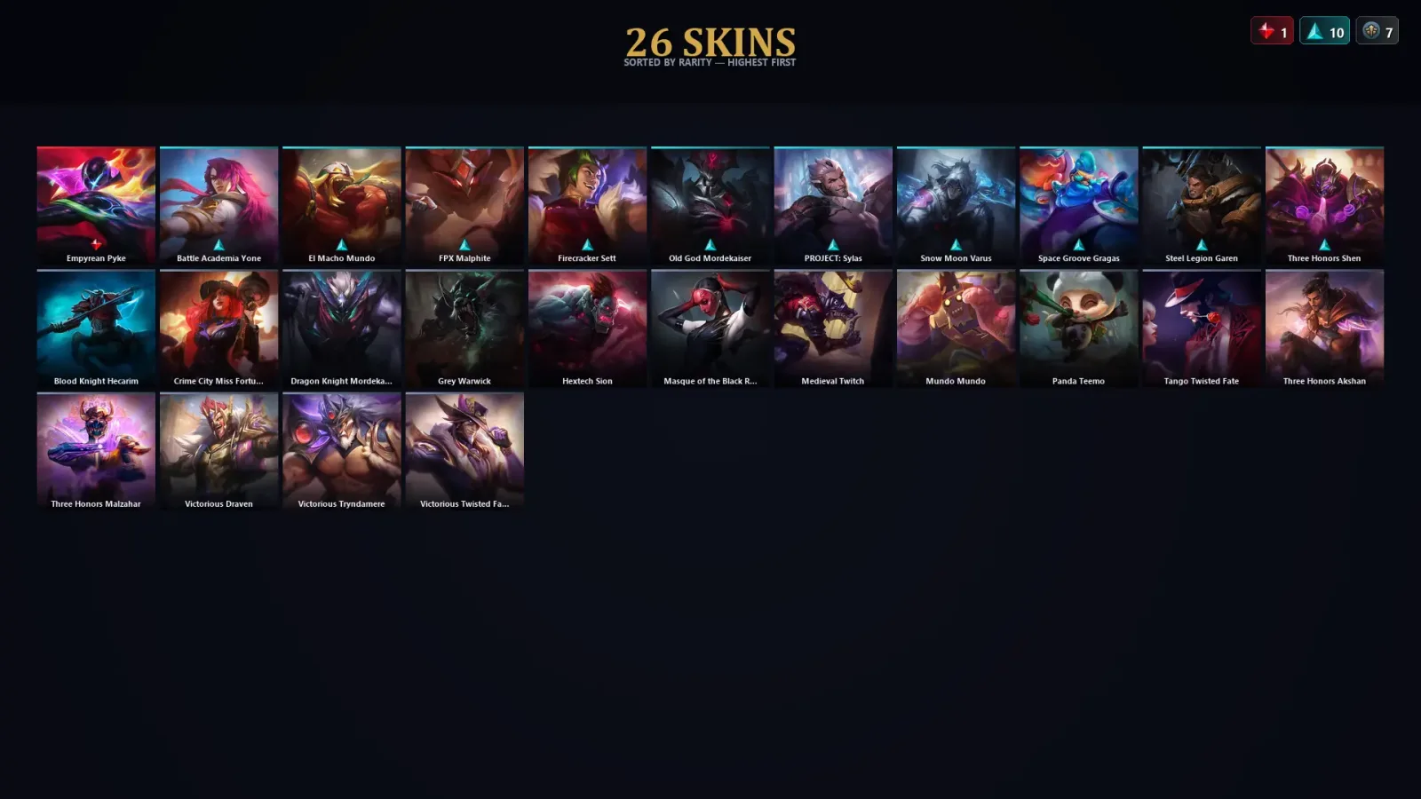[LoL] | EUW | Level 71 | Emerald IV | 66 Champions | 26 Skins | 17,991 BE