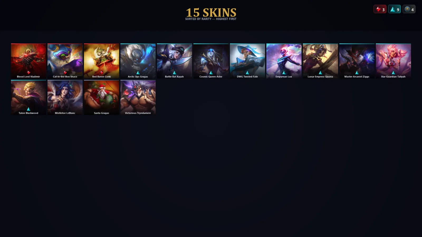 [LoL] | TR | Level 30 | Master | 65 Champions | 15 Skins