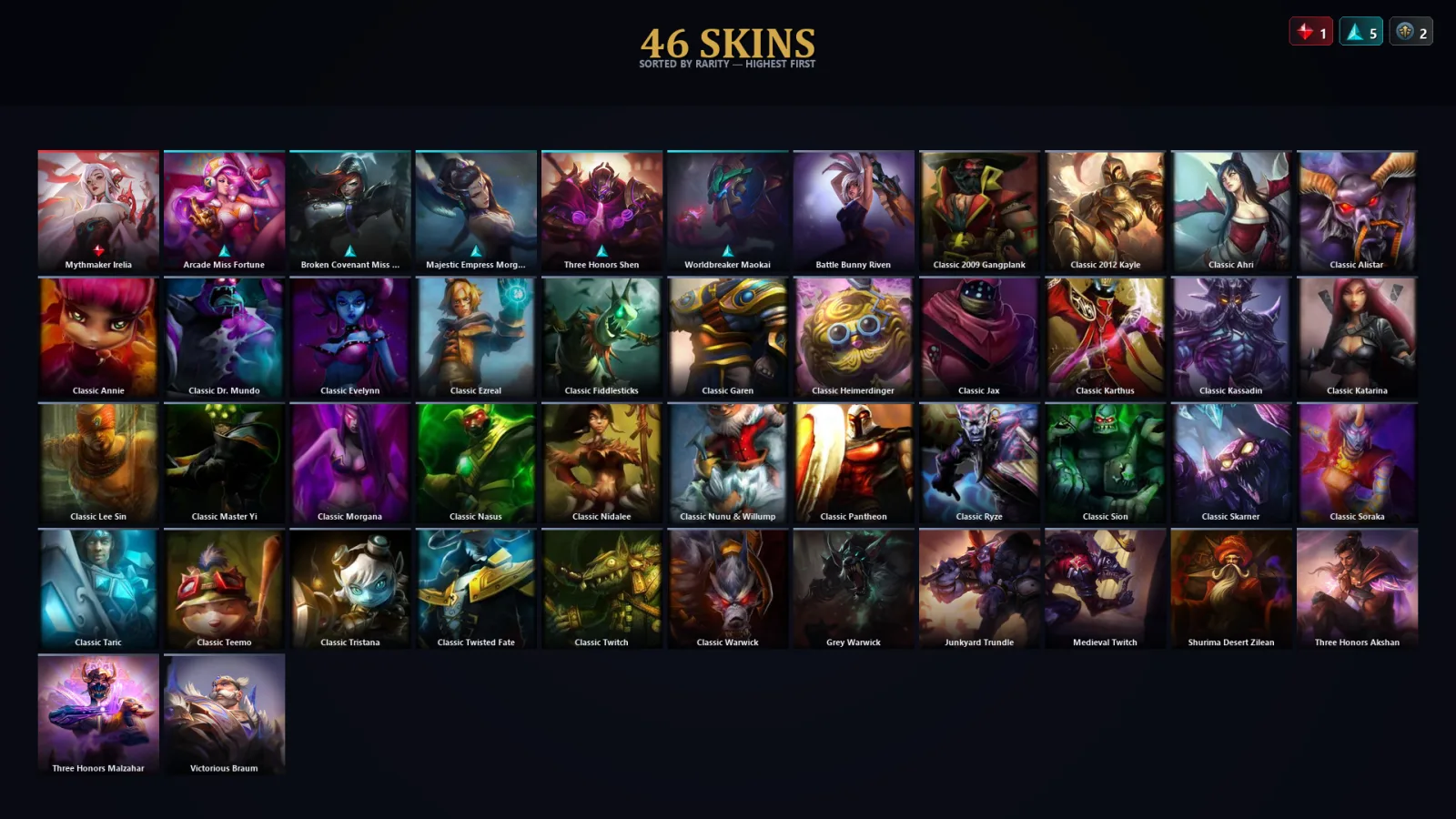 [LoL] | TR | Level 66 | Diamond I | 108 Champions | 14 Skins