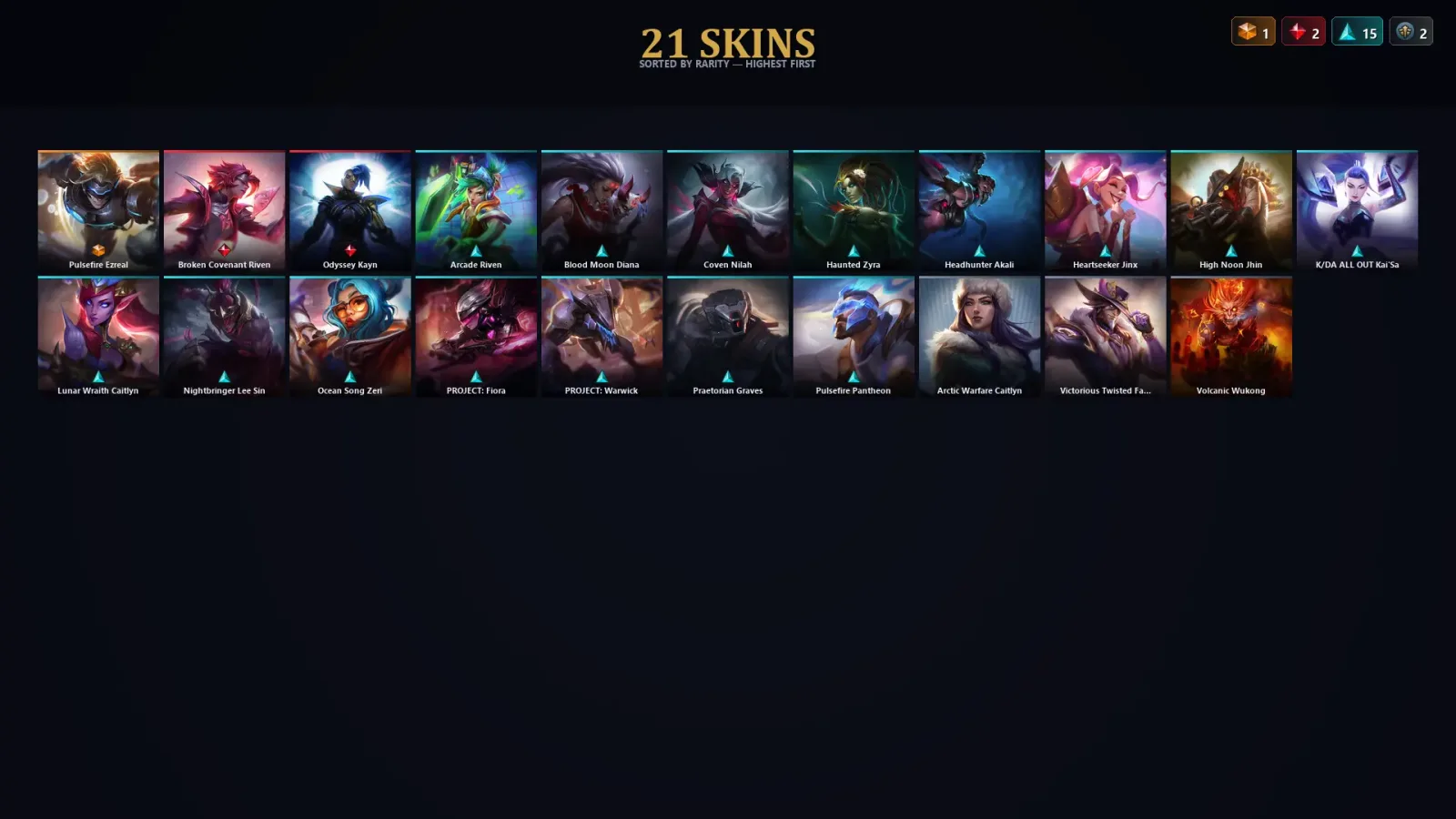 [LoL] | TR | Level 104 | Gold I | 67 Champions | 21 Skins — LoL account