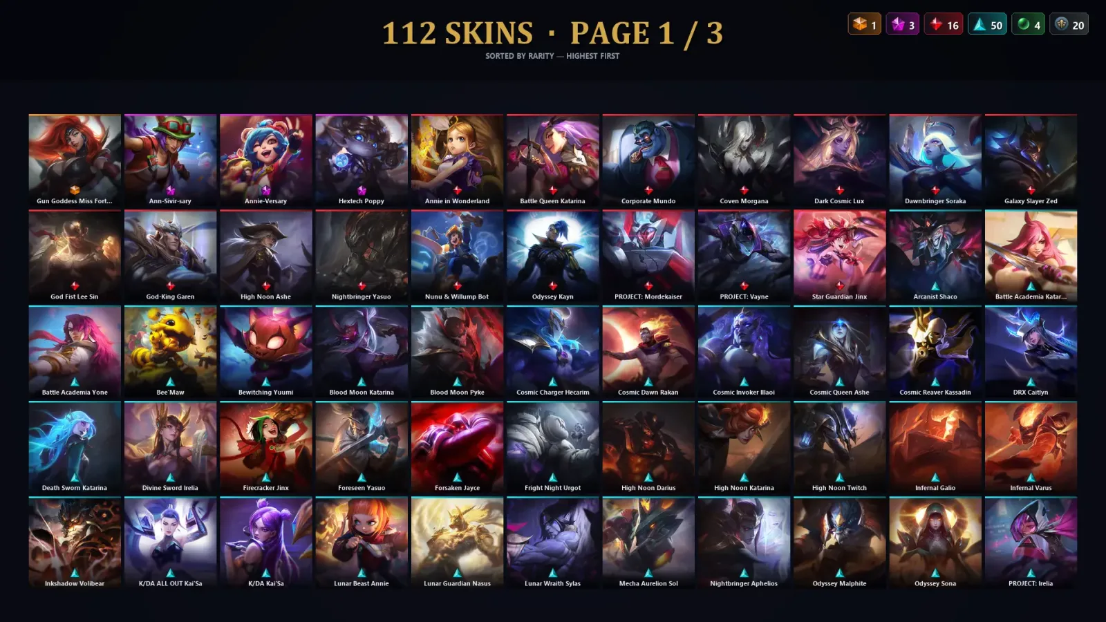 [LoL] | TR | Level 379 | Bronze I | 173 Champions | 112 Skins | 77,059 BE