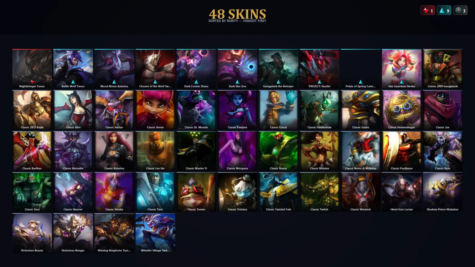 [LoL] | EUW | Level 30 | Master | 84 Champions | 48 Skins | 27,041 BE