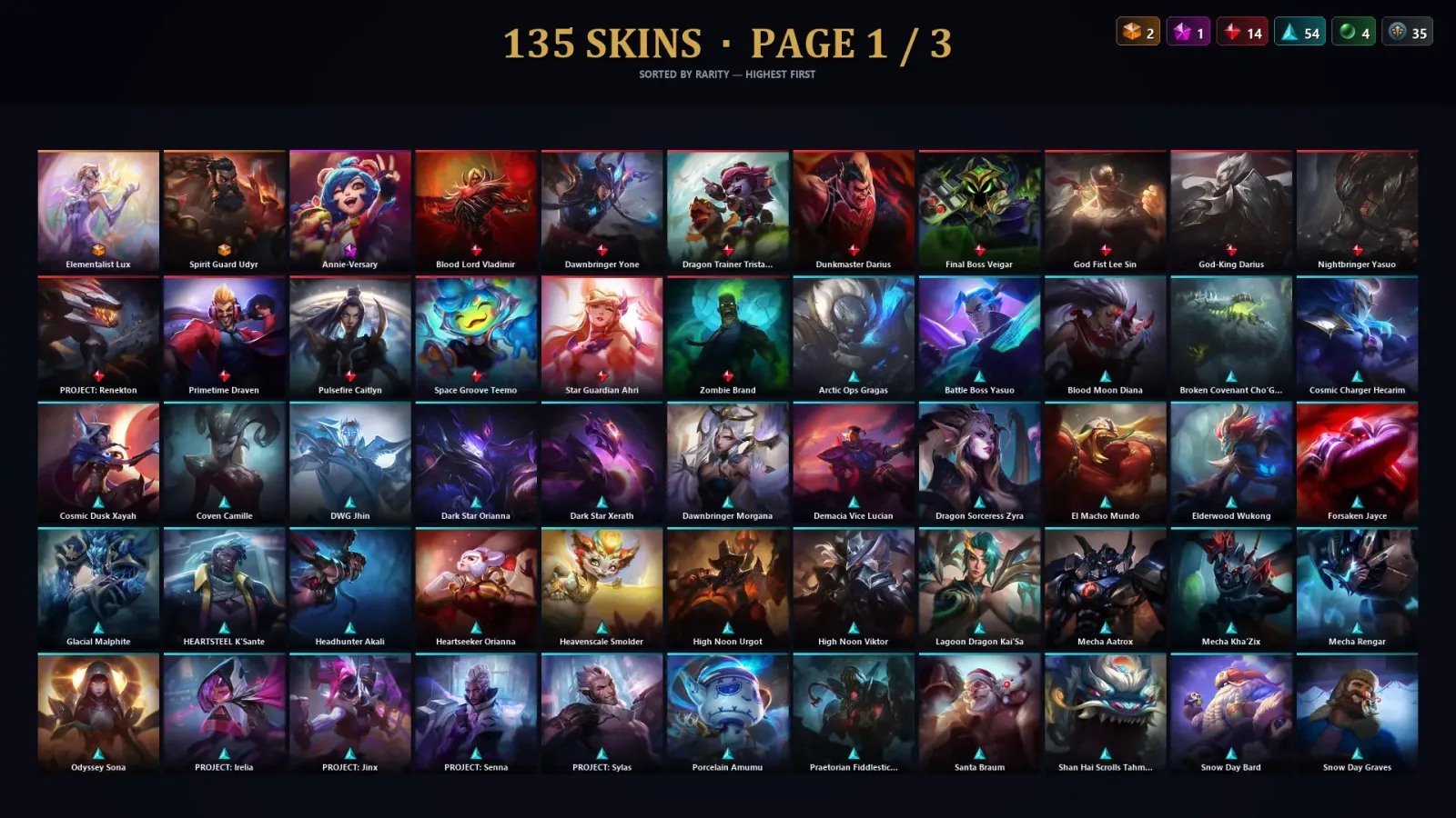 [LoL] | TR | Level 332 | Emerald IV | 173 Champions | 135 Skins | 108,533 BE