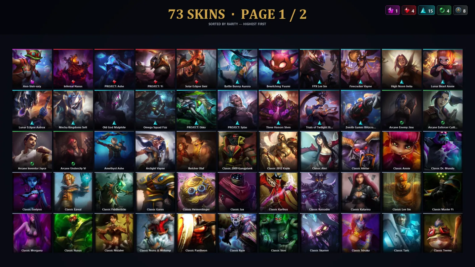 [LoL] | TR | Level 107 | Bronze I | 124 Champions | 41 Skins