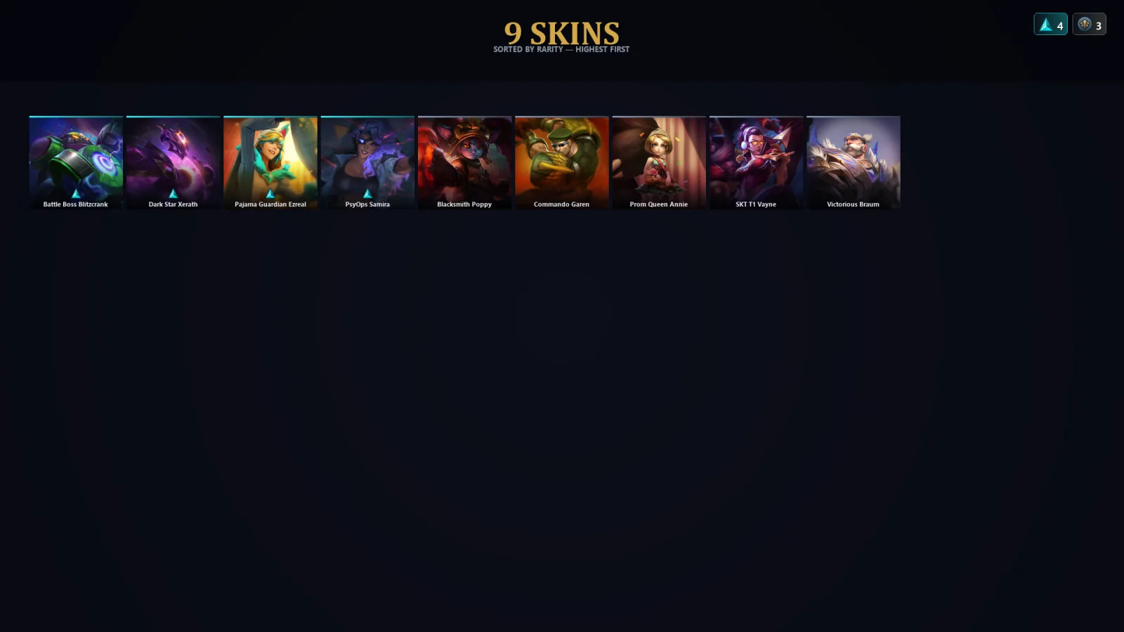 [LoL] | TR | Level 43 | Emerald I | 105 Champions | 9 Skins