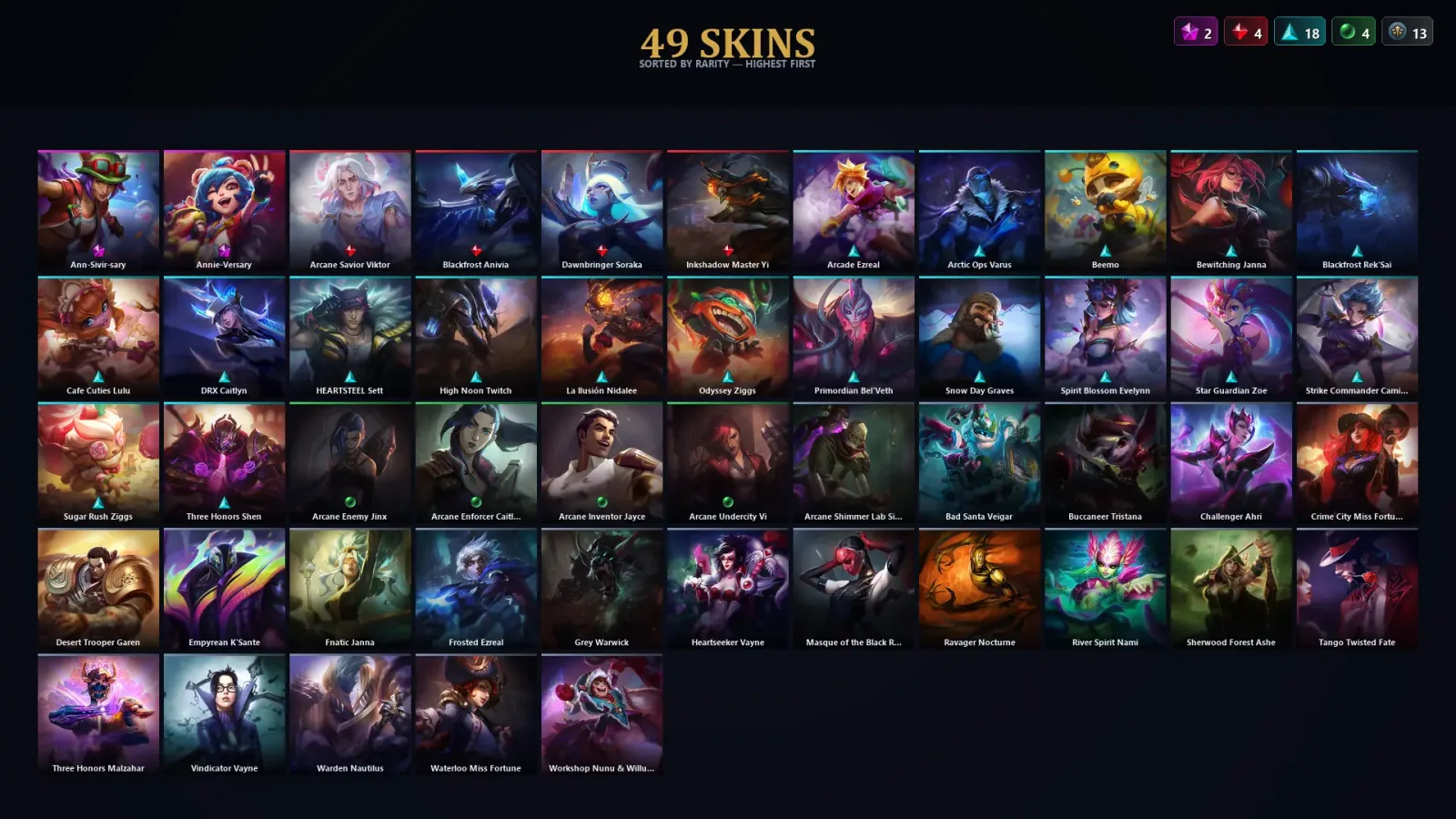[LoL] | EUW | Level 314 | 172 Champions | 49 Skins | 43,008 BE
