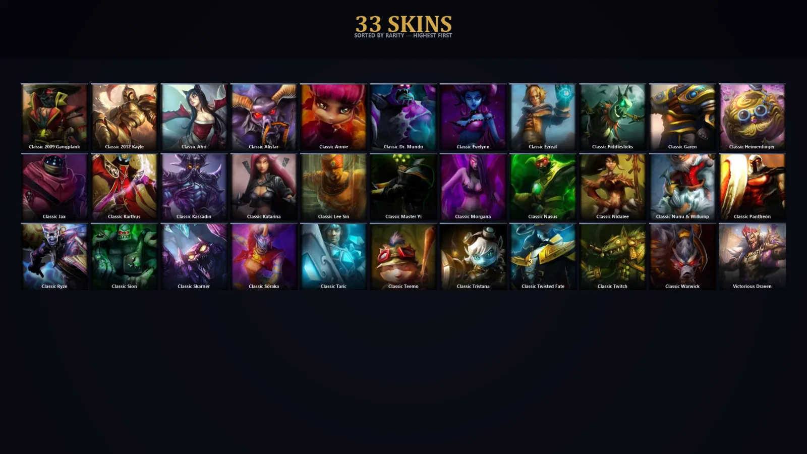 [LoL] | EUW | Level 34 | Platinum I | 27 Champions | 33 Skins | 63,475 BE