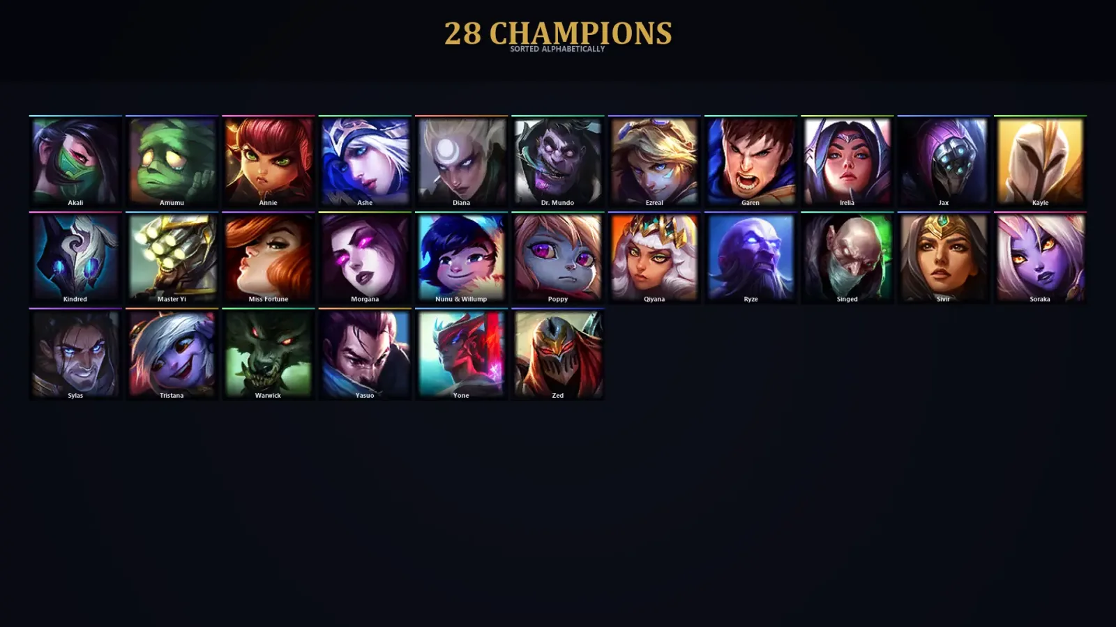 [LoL] | EUW | Level 31 | Iron I | 28 Champions | 12,080 BE — LoL account