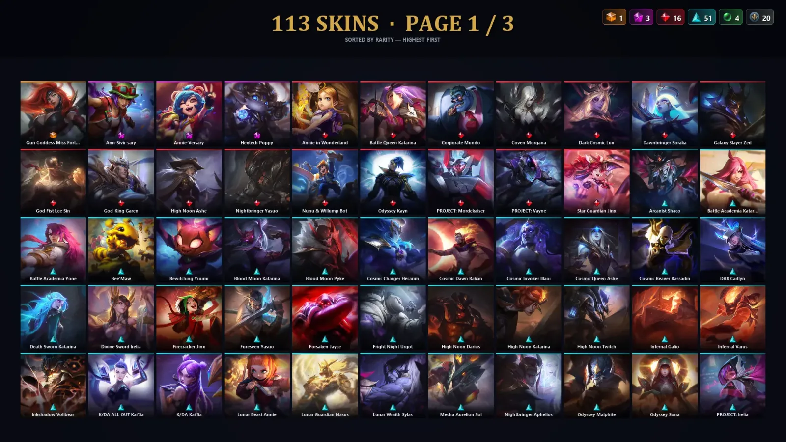 [LoL] | TR | Level 380 | Bronze I | 173 Champions | 113 Skins | 80,689 BE — LoL account