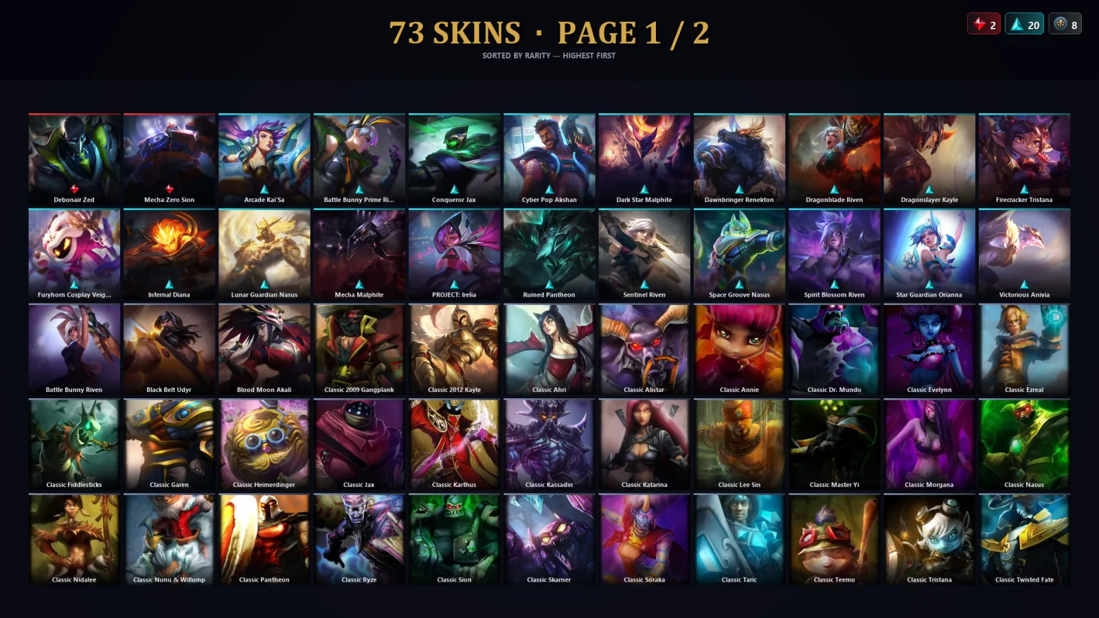 [LoL] | TR | Level 79 | Diamond IV | 79 Champions | 41 Skins | 15,064 BE