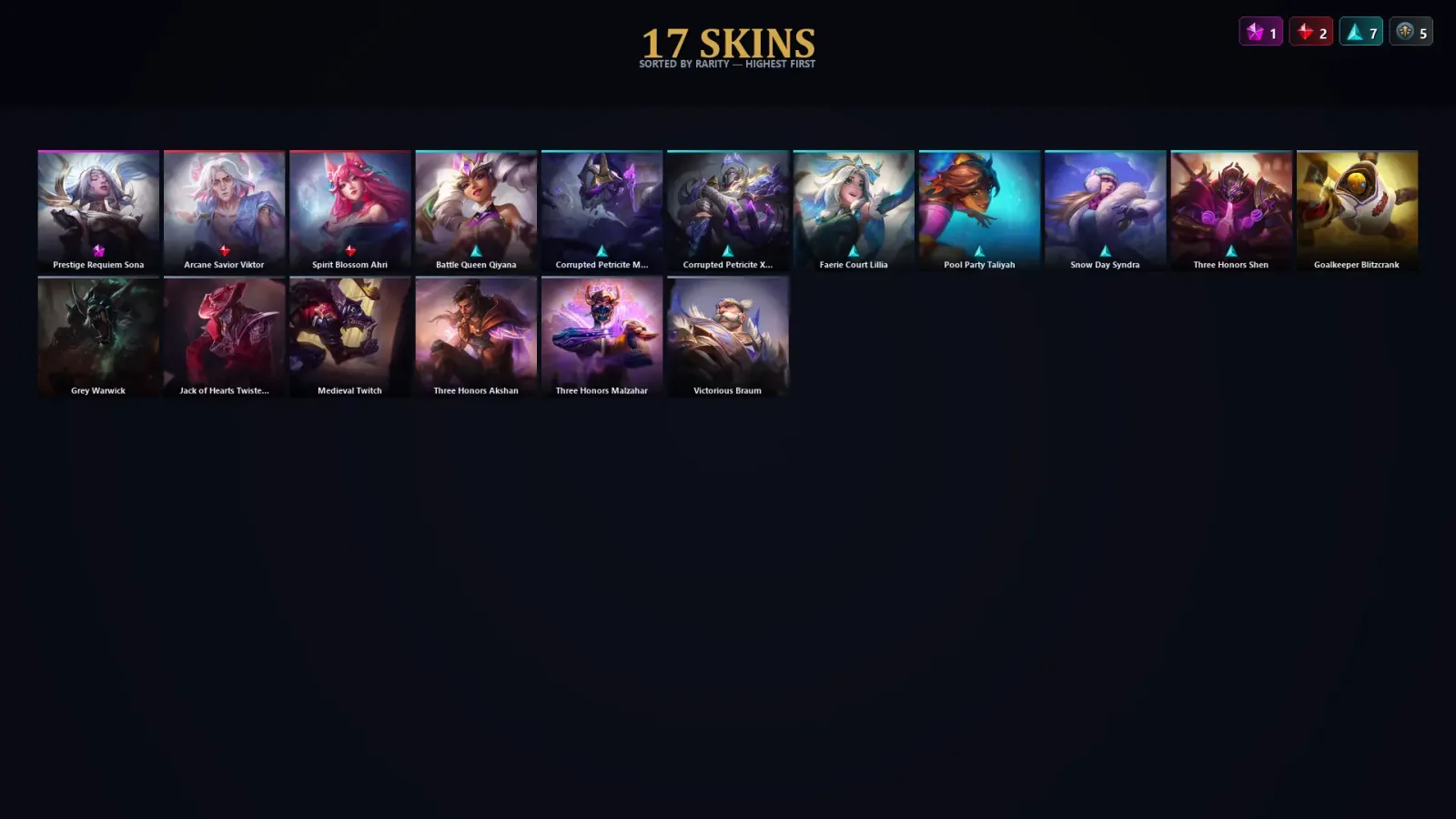 [LoL] | TR | Level 30 | Master | 75 Champions | 17 Skins — LoL account