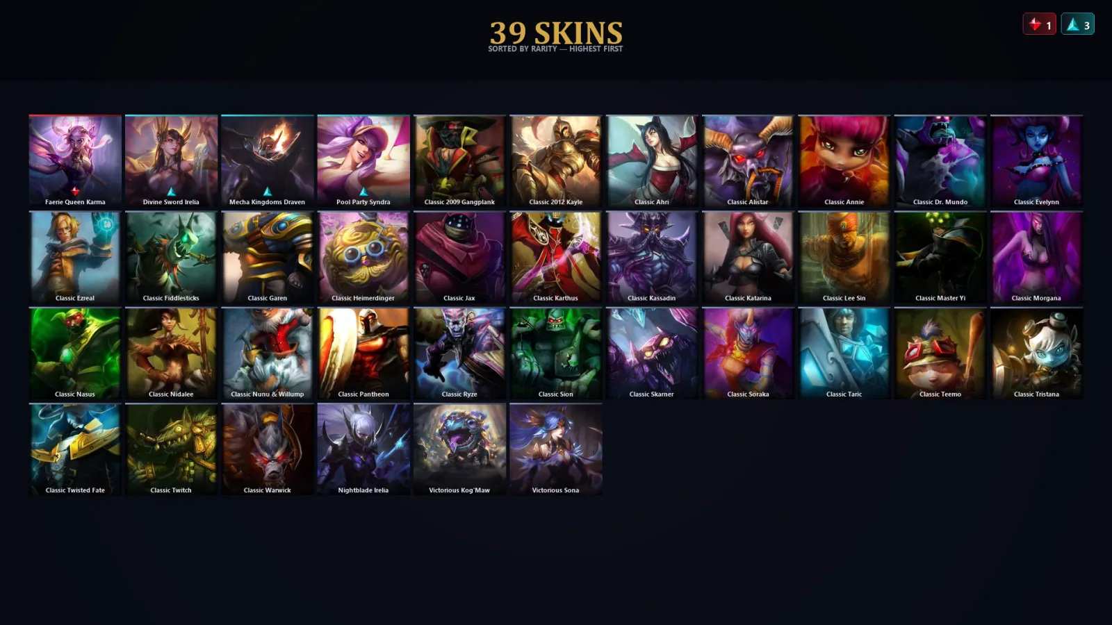 [LoL] | EUW | Level 55 | 49 Champions | 39 Skins