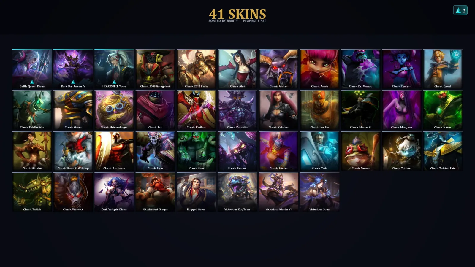 [LoL] | EUW | Level 42 | 45 Champions | 41 Skins