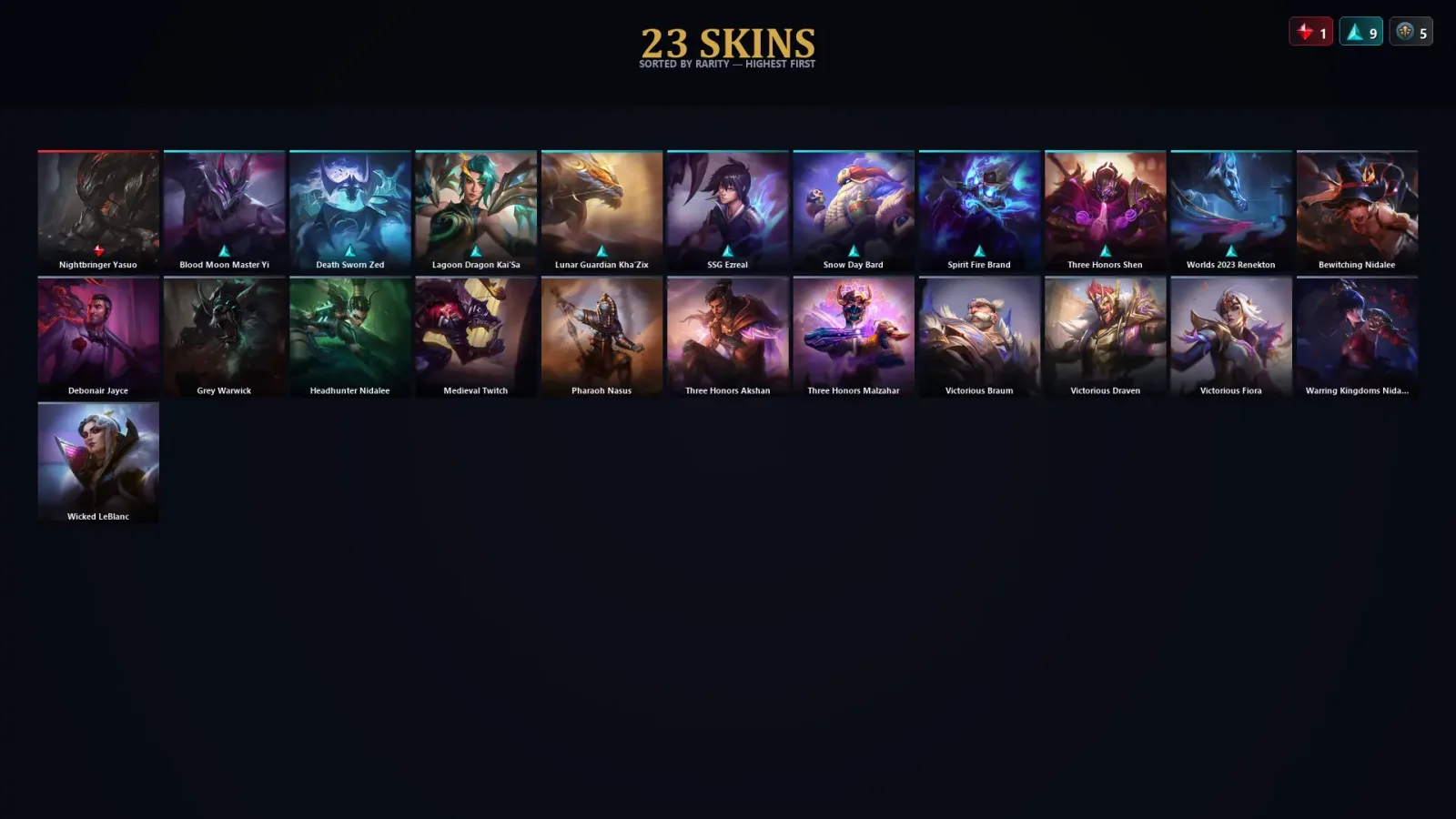 [LoL] | EUW | Level 30 | Master | 106 Champions | 23 Skins | 86,135 BE
