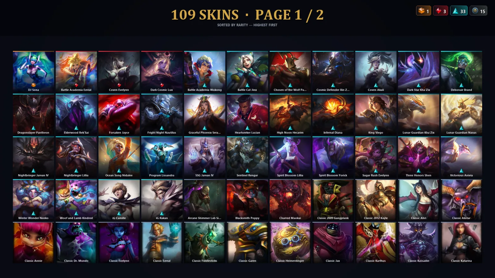 [LoL] | EUW | Level 30 | Master | 173 Champions | 77 Skins | 26,035 BE