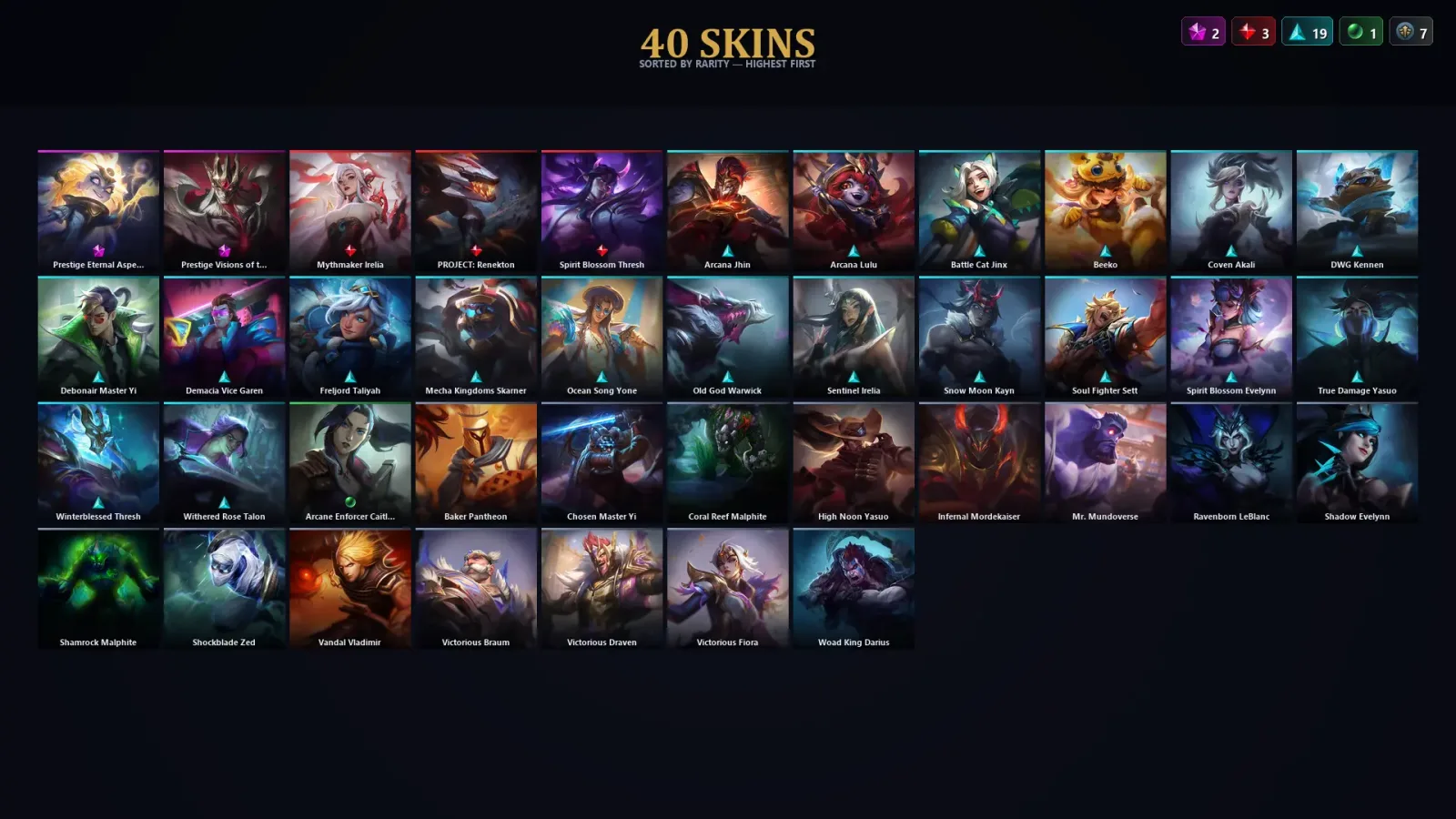 [LoL] | TR | Level 79 | Bronze II | 127 Champions | 40 Skins — LoL account