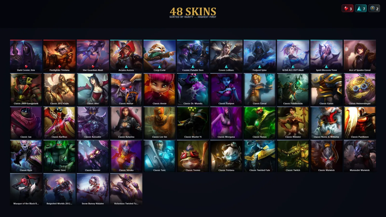 [LoL] | EUW | Level 74 | Gold IV | 144 Champions | 16 Skins | 23,909 BE