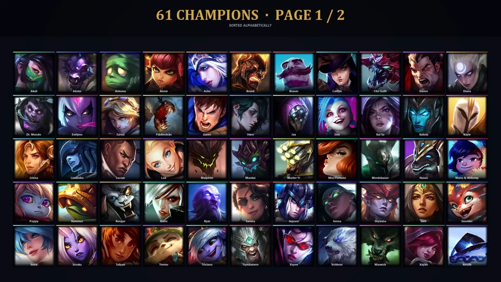 [LoL] | TR | Level 41 | Platinum IV | 61 Champions | 15 Skins — LoL account