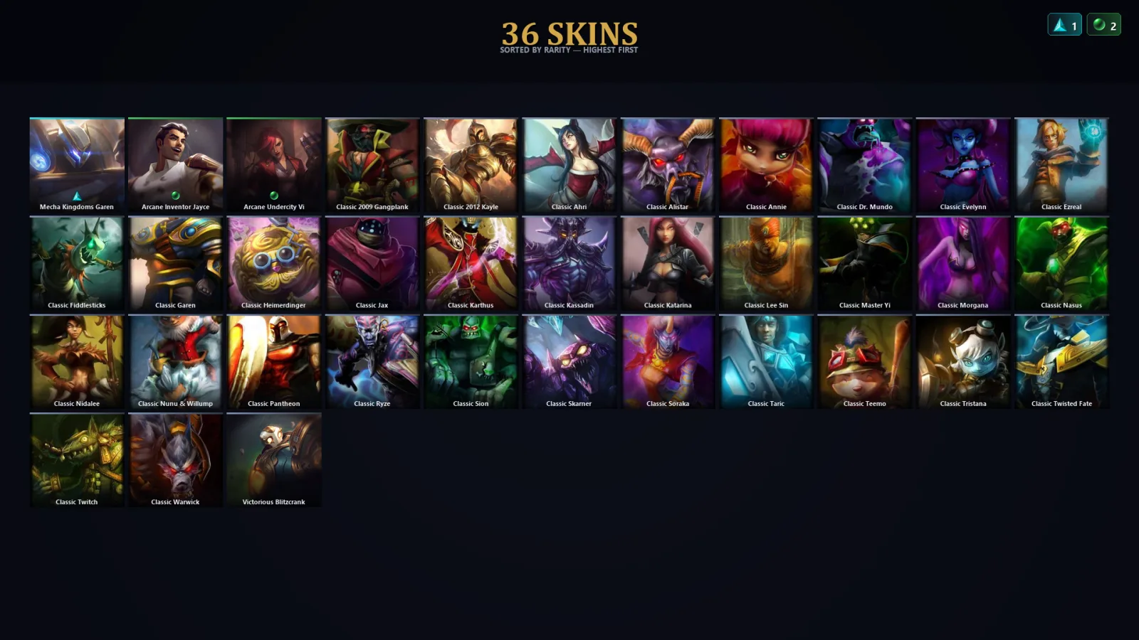 [LoL] | EUW | Level 48 | Silver II | 47 Champions | 4 Skins