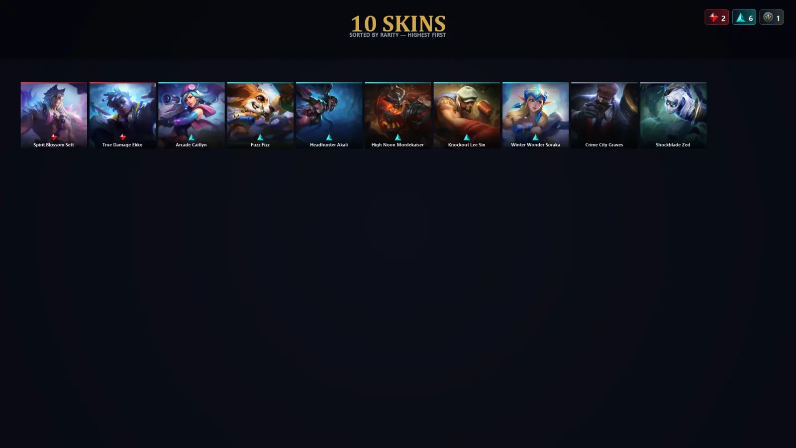[LoL] | EUW | Level 35 | Silver III | 75 Champions | 10 Skins