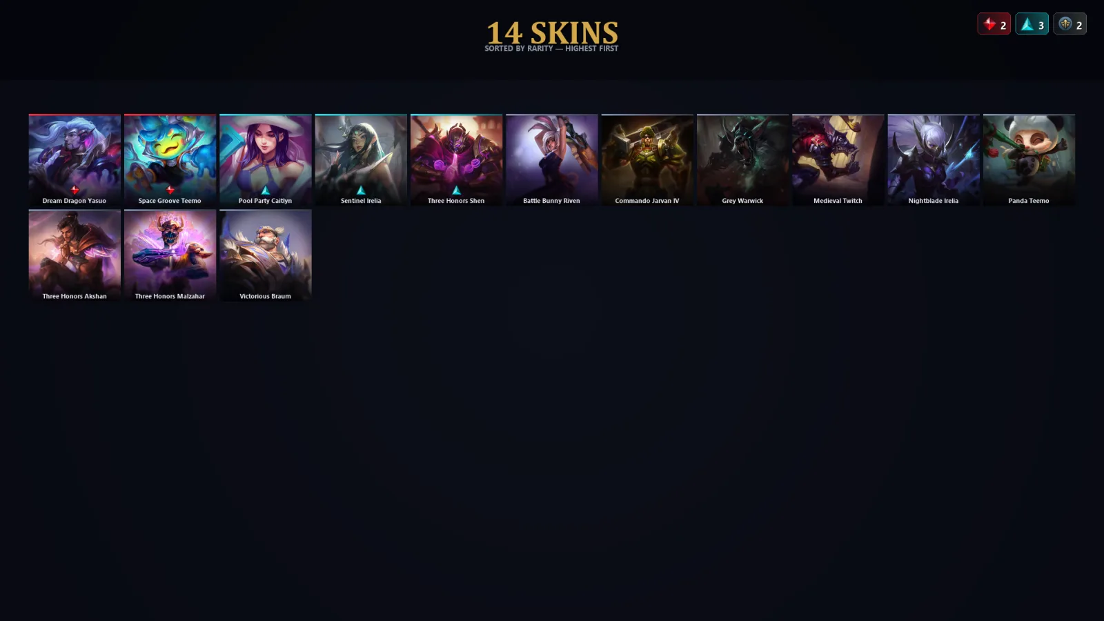 [LoL] | TR | Level 30 | 74 Champions | 14 Skins