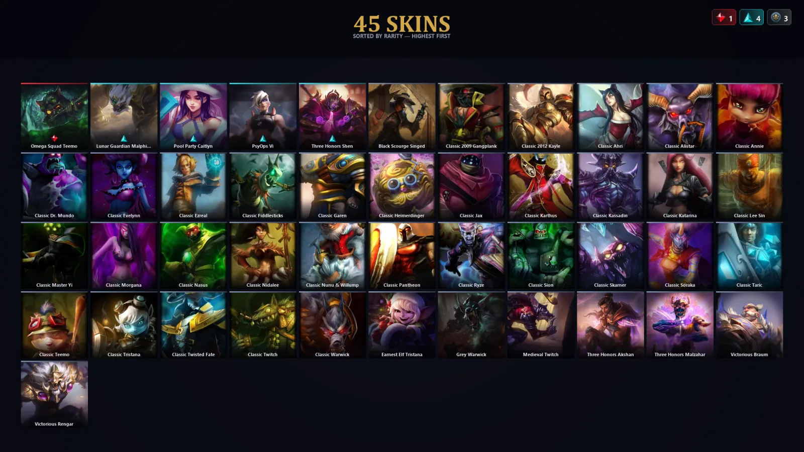 [LoL] | EUW | Level 52 | Diamond IV | 71 Champions | 45 Skins