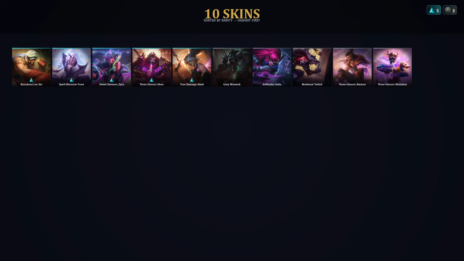 [LoL] | TR | Level 30 | Grandmaster | 60 Champions | 10 Skins