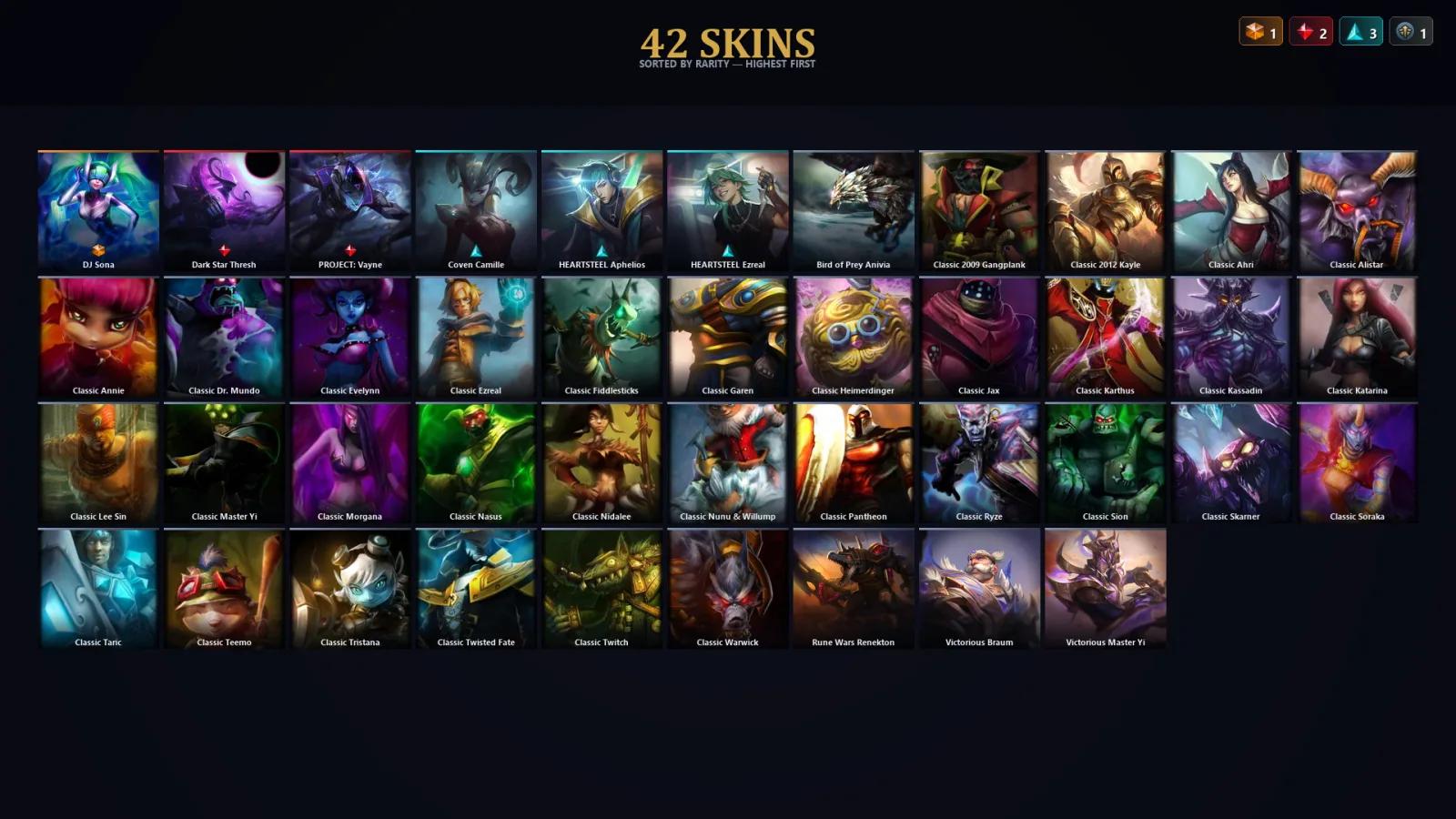 [LoL] | EUW | Level 47 | Emerald III | 51 Champions | 42 Skins