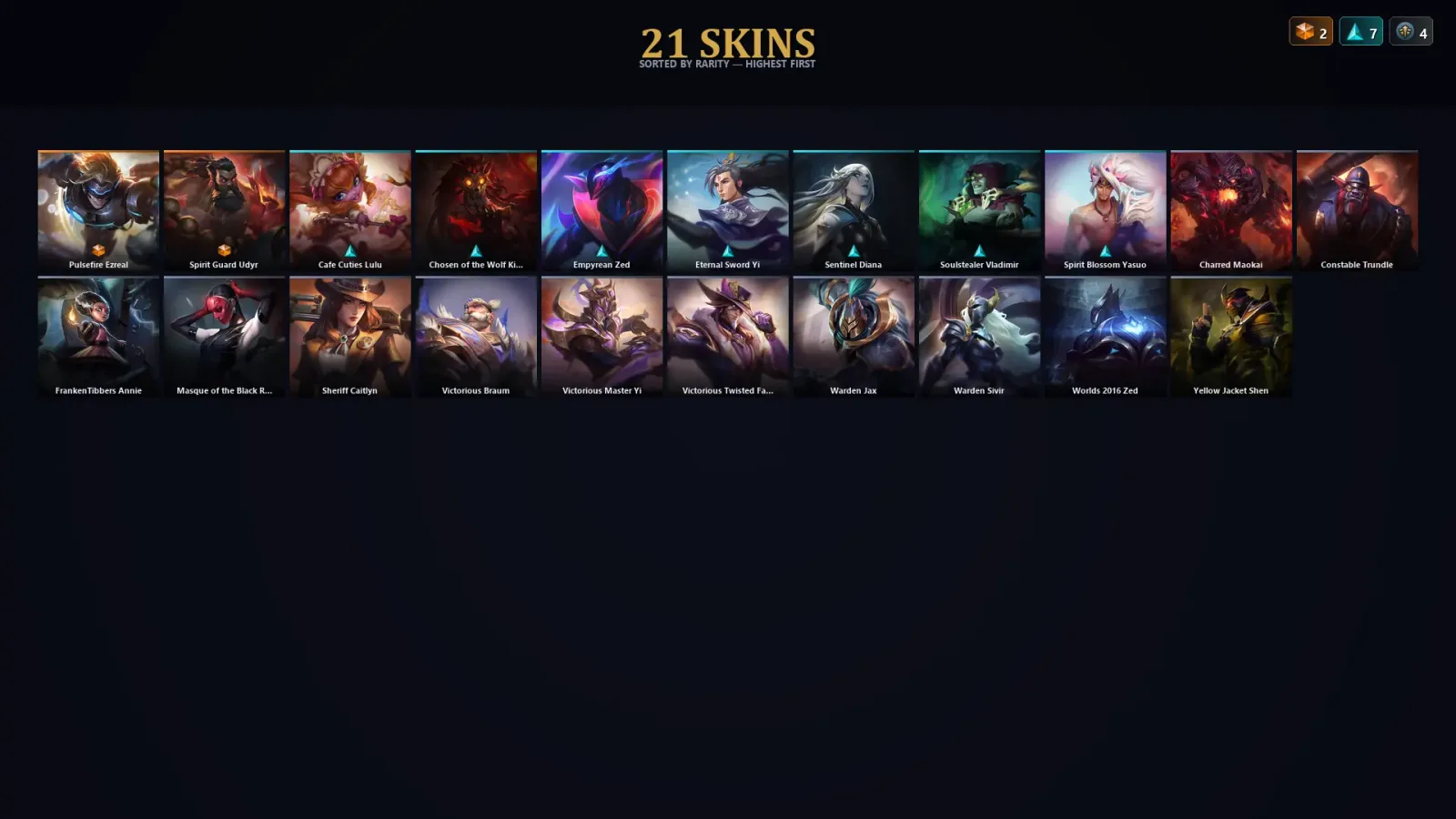 [LoL] | TR | Level 89 | Platinum II | 92 Champions | 21 Skins | 16,467 BE