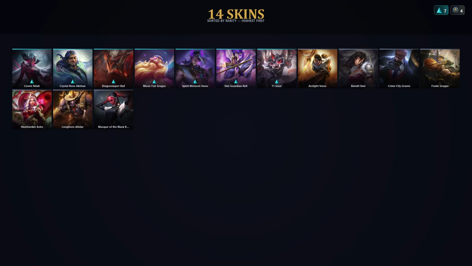 [LoL] | TR | Level 40 | Gold IV | 107 Champions | 14 Skins