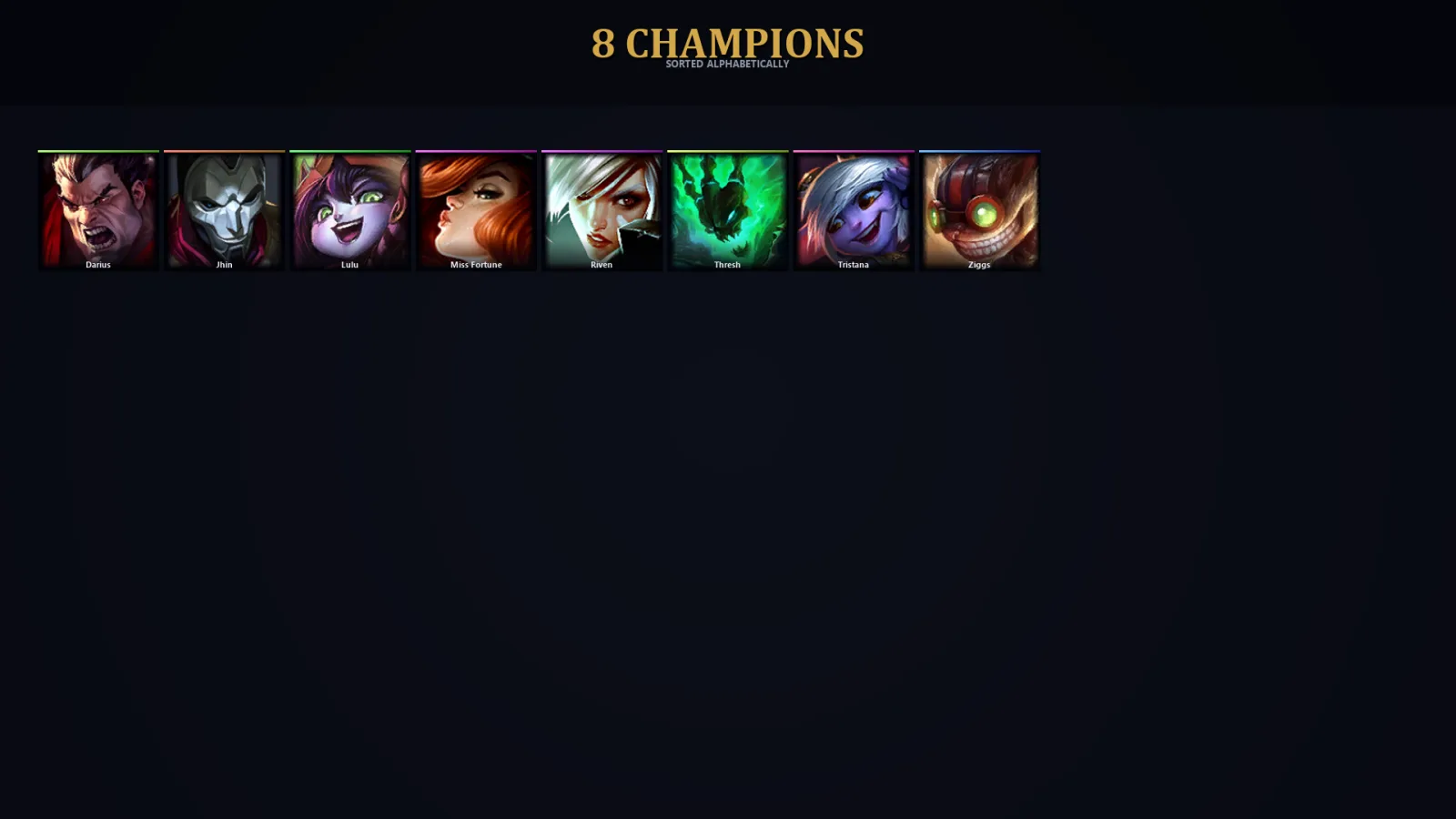 [LoL] | EUW | Level 30 | 8 Champions | 35,600 BE