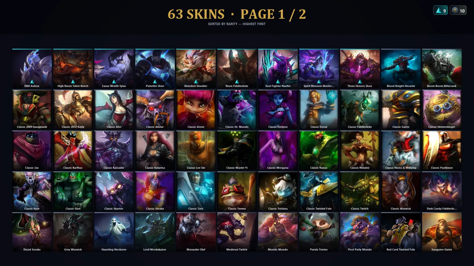 [LoL] | EUW | Level 105 | Platinum III | 133 Champions | 31 Skins