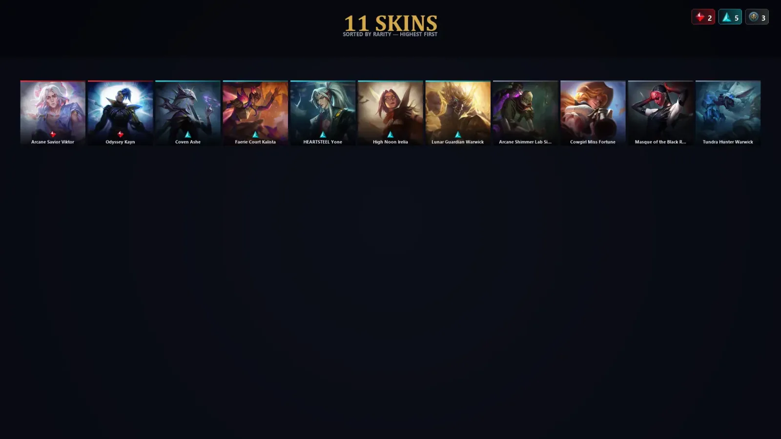 [LoL] | TR | Level 54 | 41 Champions | 11 Skins — LoL account