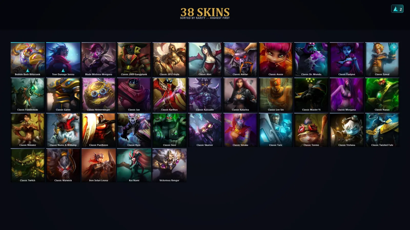 [LoL] | EUW | Level 58 | Diamond II | 47 Champions | 6 Skins
