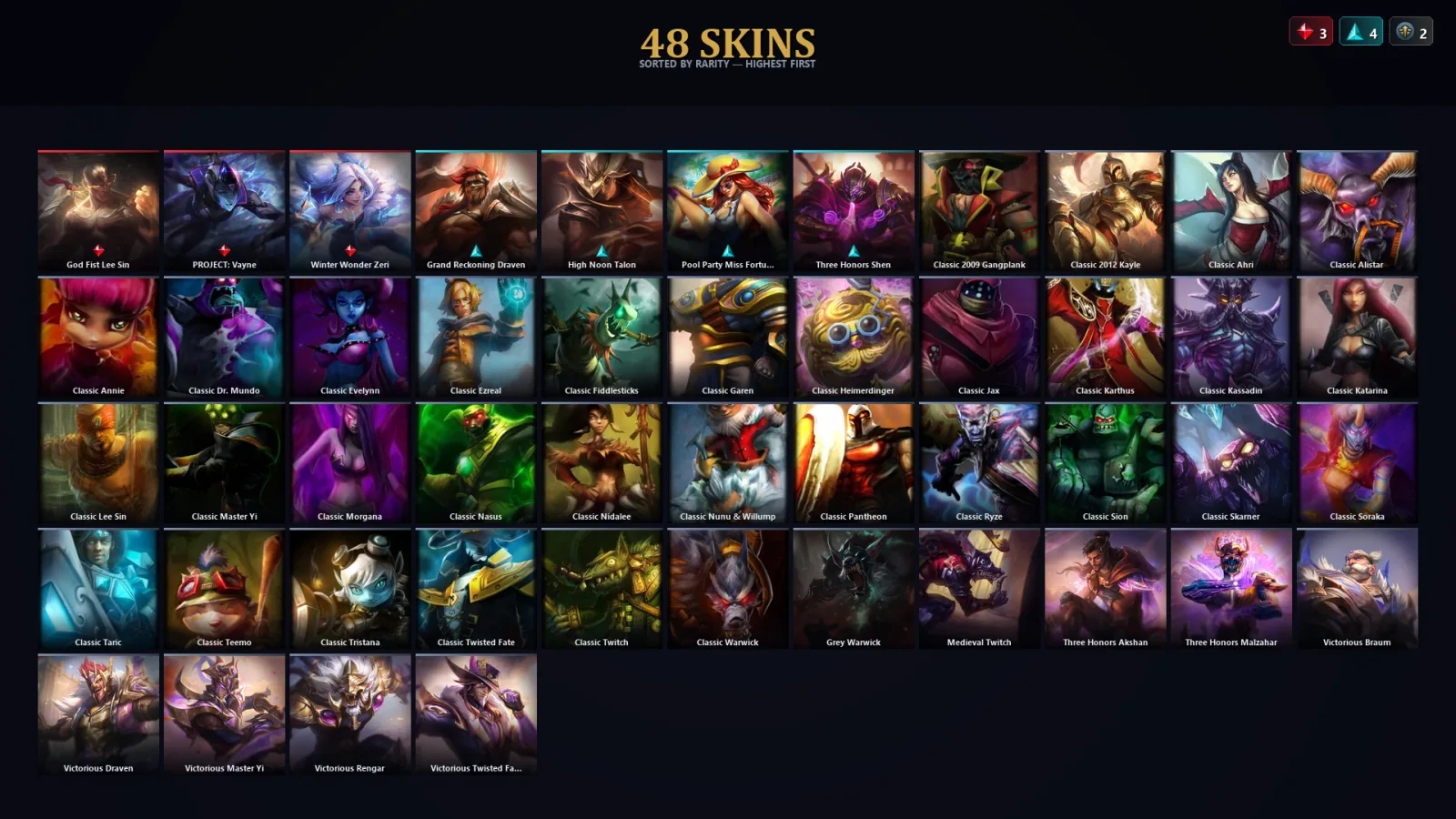 [LoL] | EUW | Level 53 | Diamond IV | 67 Champions | 16 Skins | 55,746 BE