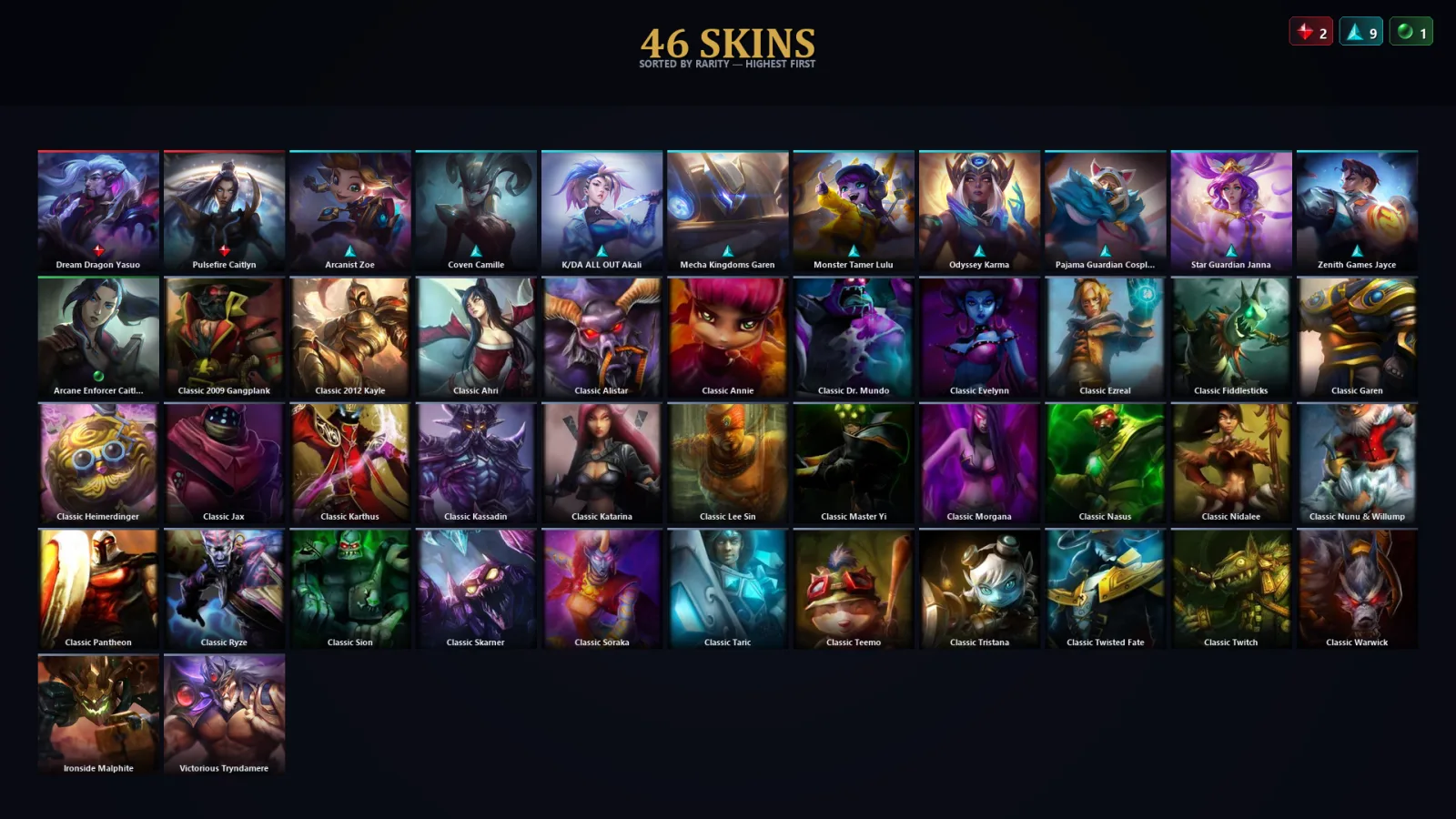 [LoL] | EUW | Level 38 | 44 Champions | 14 Skins