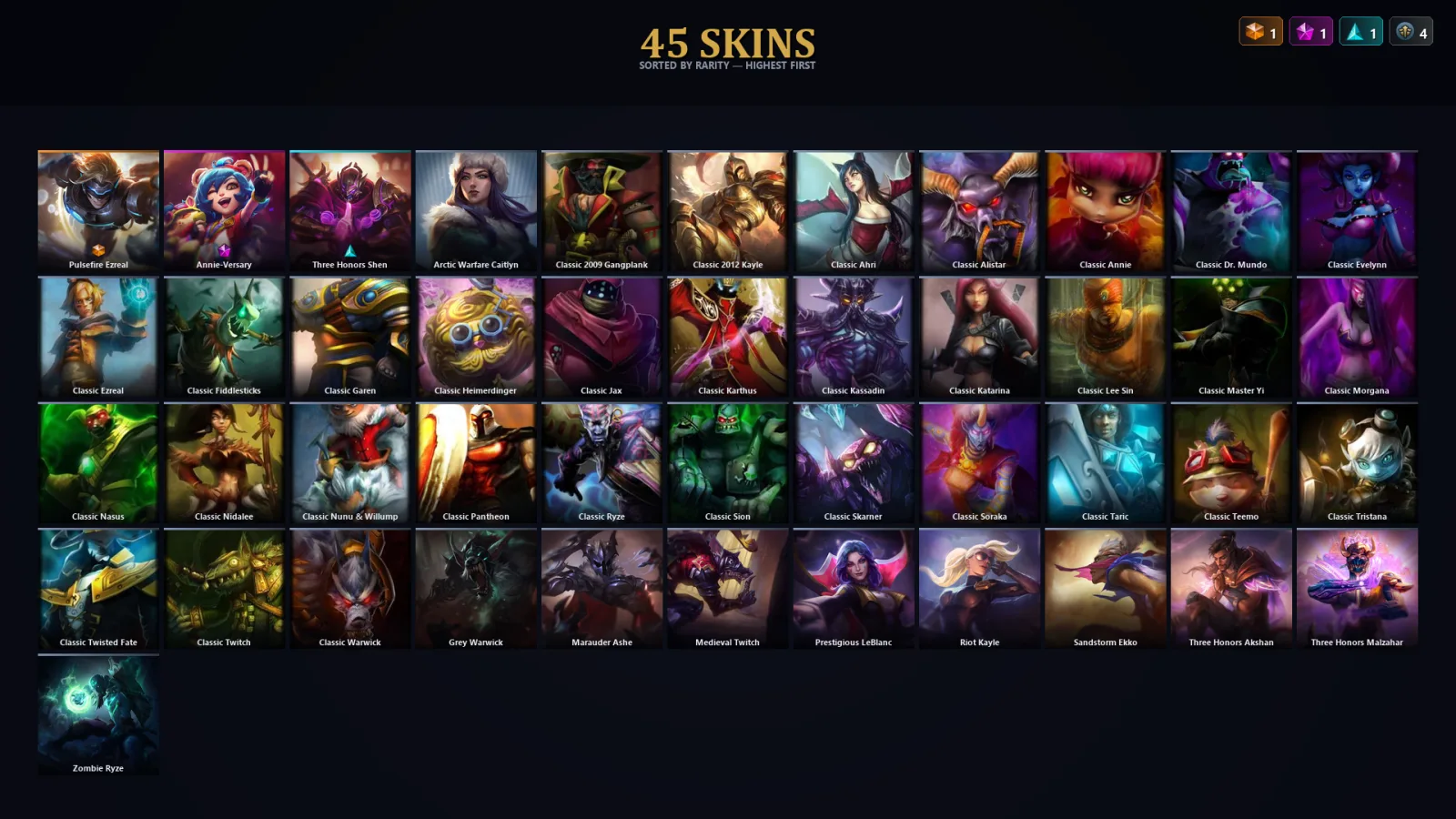 [LoL] | EUW | Level 36 | Bronze I | 51 Champions | 45 Skins