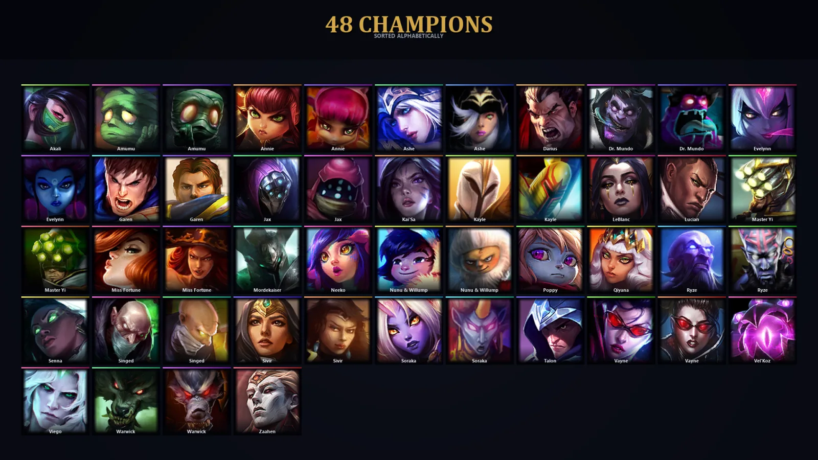 [LoL] | EUW | Level 38 | Iron I | 31 Champions | 33 Skins