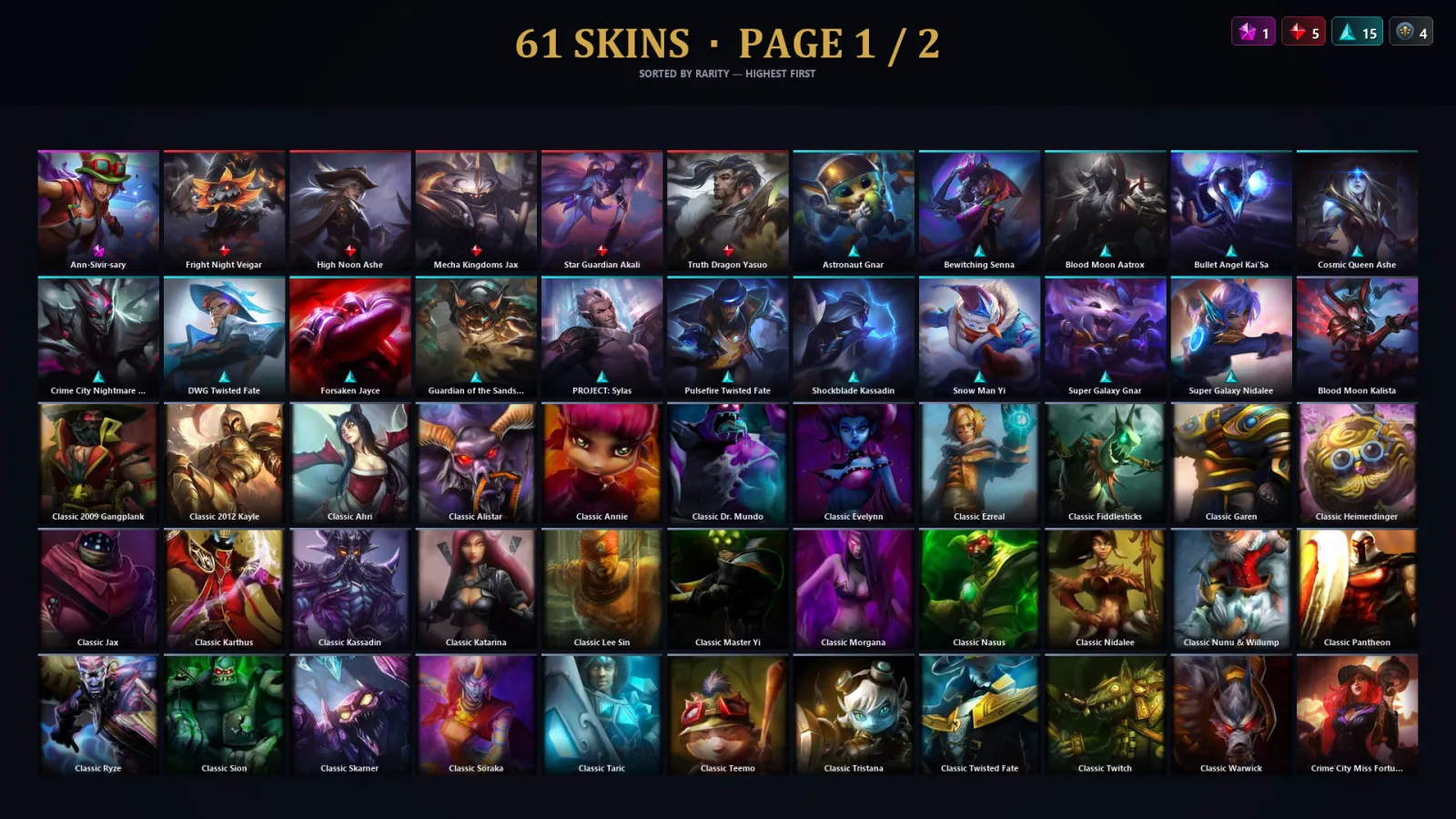 [LoL] | TR | Level 82 | Diamond III | 92 Champions | 29 Skins